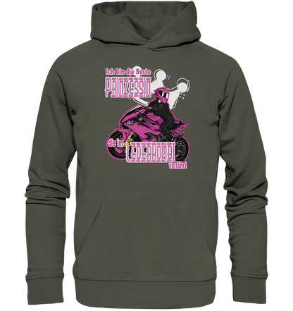 Frauenpower - Prinzessin mit Helm  - Organic Hoodie