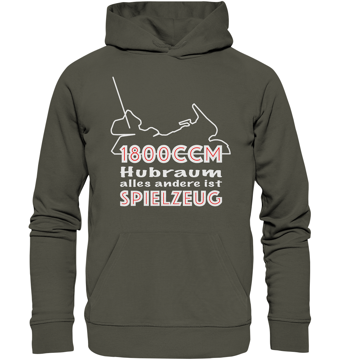 Goldwinger Spruch - 1800ccm Spielzeug - Organic Hoodie