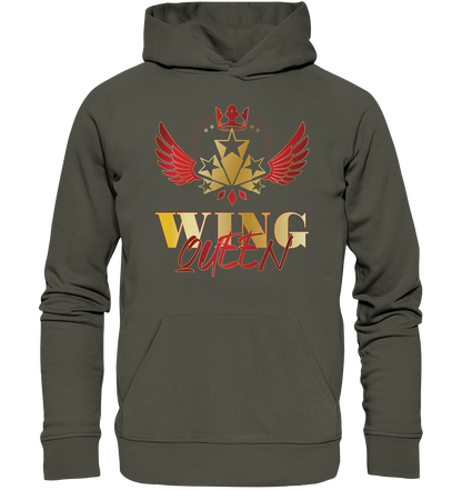 Goldwing - Wing Queen rot/gold - Organic Hoodie