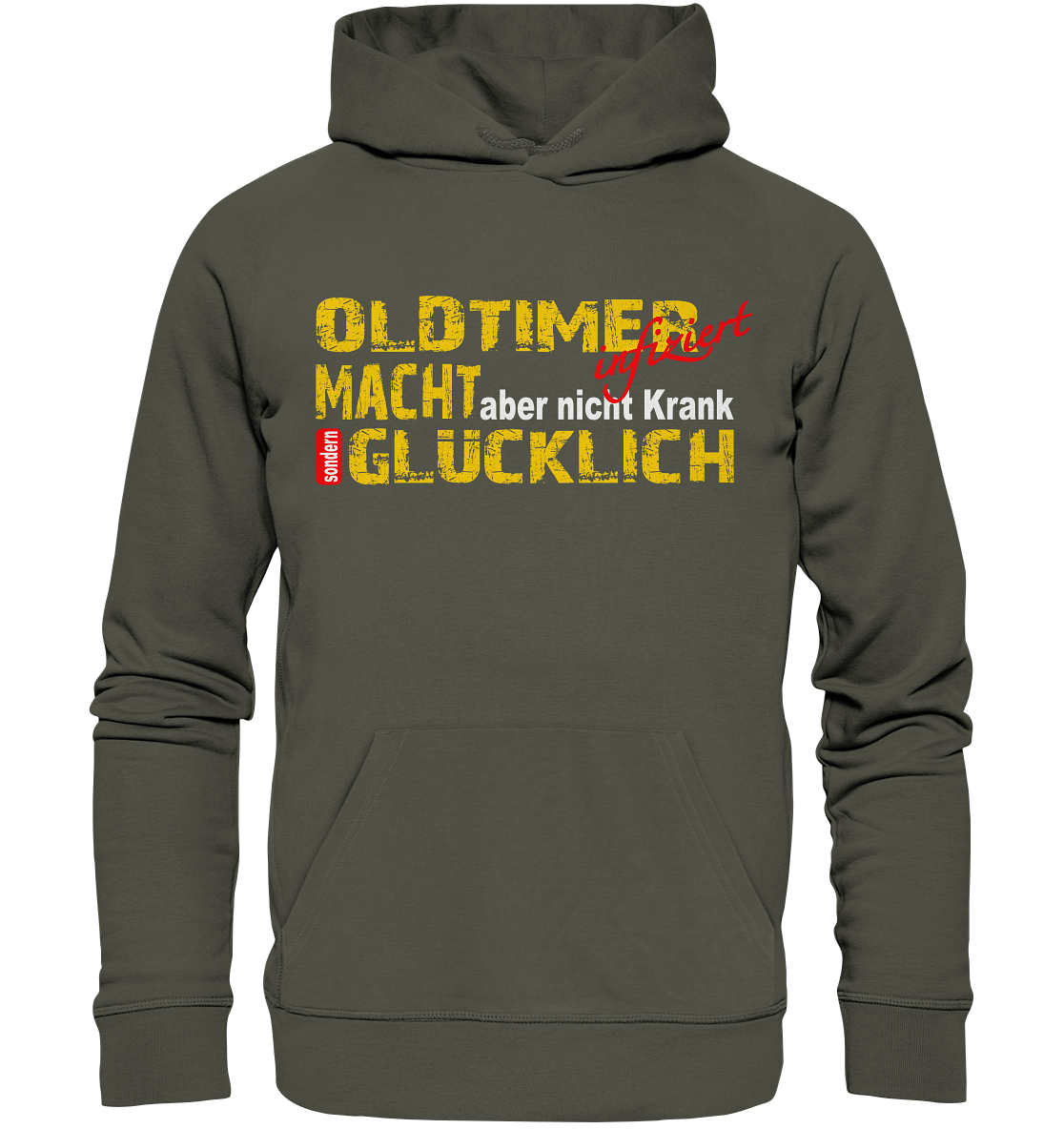 Oldtimer macht Glücklich - Organic Hoodie