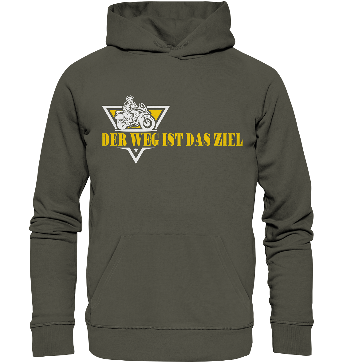 Der Weg ist das Ziel - Spruch für Biker - Organic Hoodie