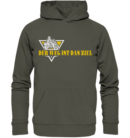 Der Weg ist das Ziel - Spruch für Biker - Organic Hoodie