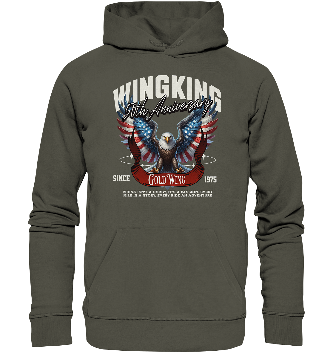 Goldwing Wing King 50 Jubiläum 1975 - Organic Hoodie