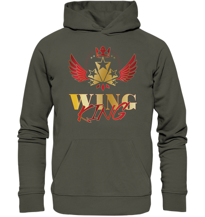 Goldwing - Wing King rot/gold - Organic Hoodie