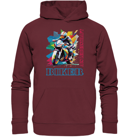 Biker aus Leidenschaft - Abstrakt  - Organic Hoodie