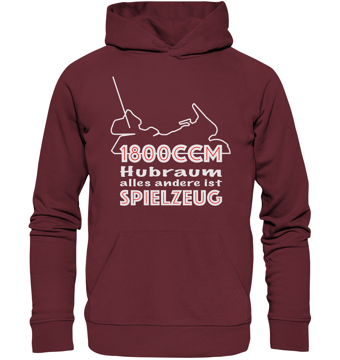Goldwinger Spruch - 1800ccm Spielzeug - Organic Hoodie