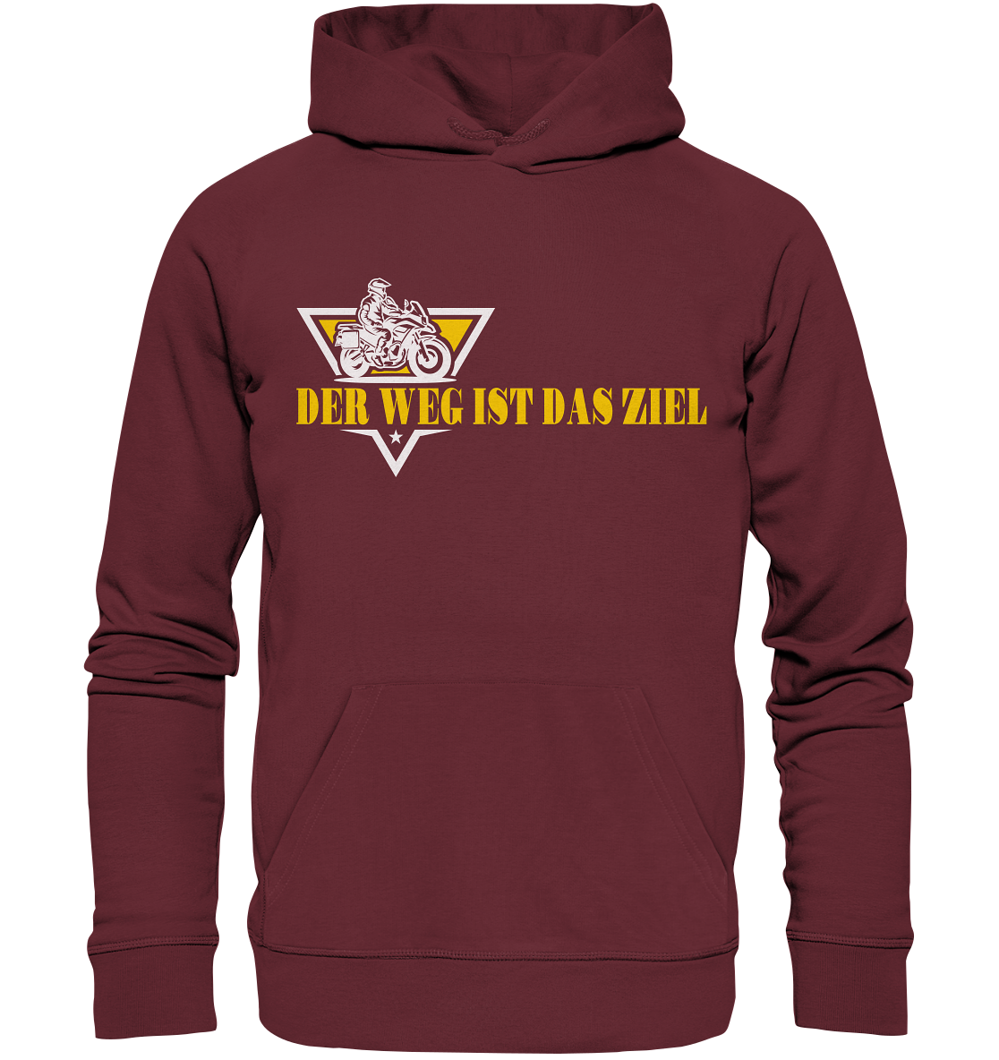 Der Weg ist das Ziel - Spruch für Biker - Organic Hoodie