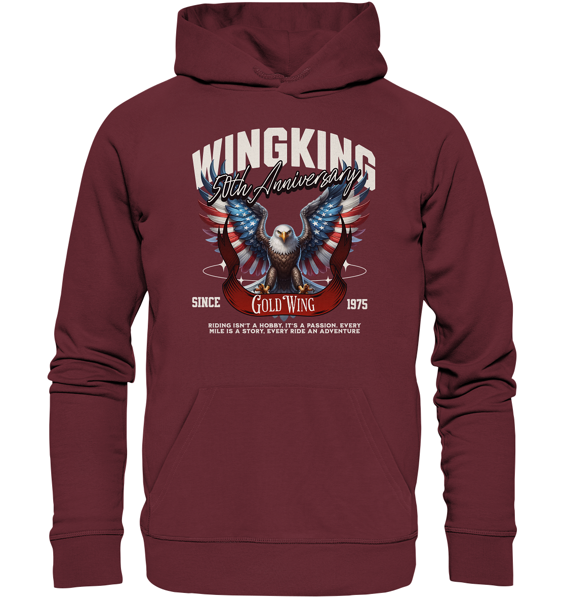 Goldwing Wing King 50 Jubiläum 1975 - Organic Hoodie