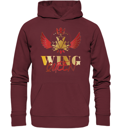 Goldwing - Wing Queen rot/gold - Organic Hoodie