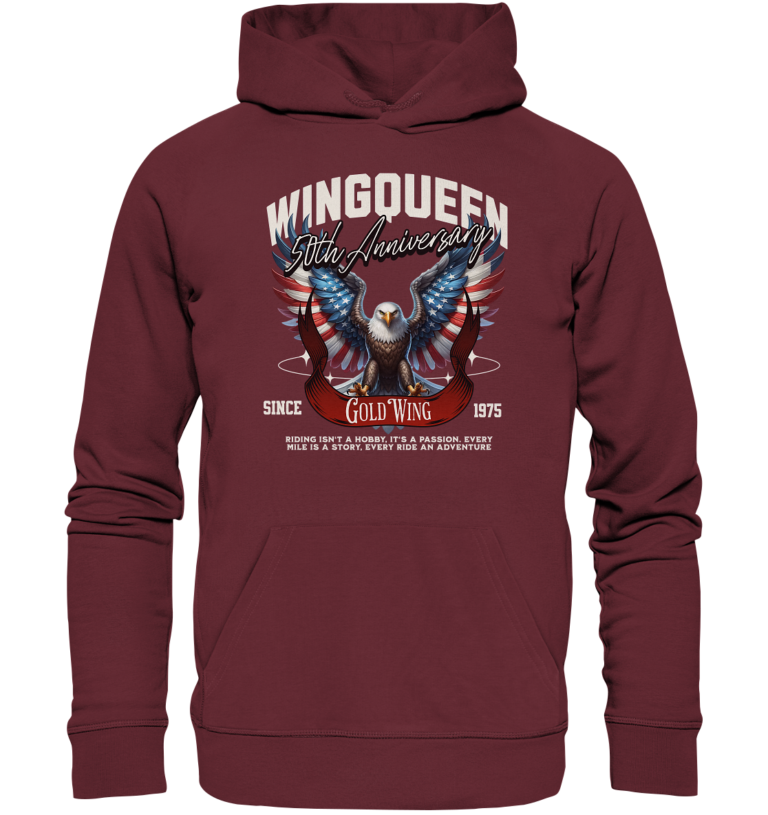 Goldwing Wing Queen 50 Jubiläum 1975 - Organic Hoodie