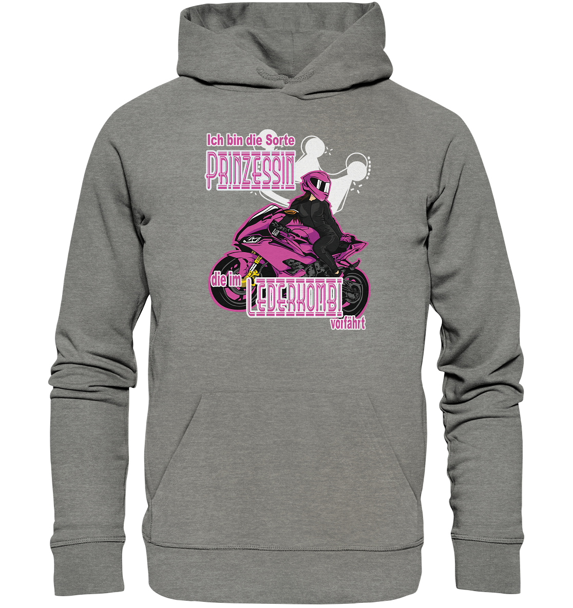 Frauenpower - Prinzessin mit Helm  - Organic Hoodie