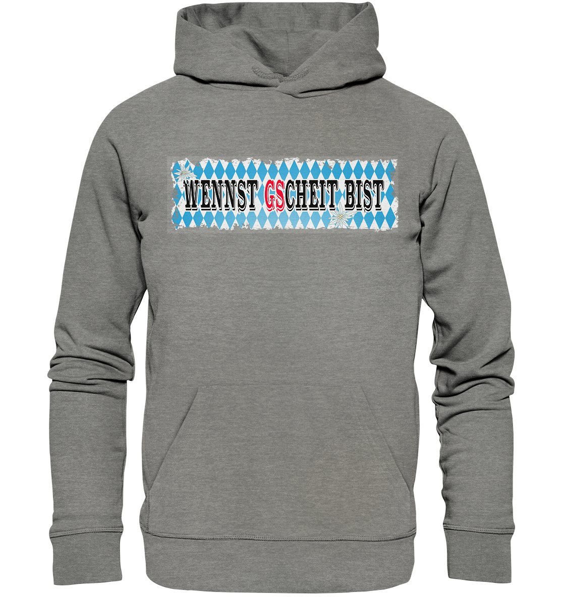 wennst GScheit bist - Spruch für bayrische Adventure Biker - Organic Hoodie