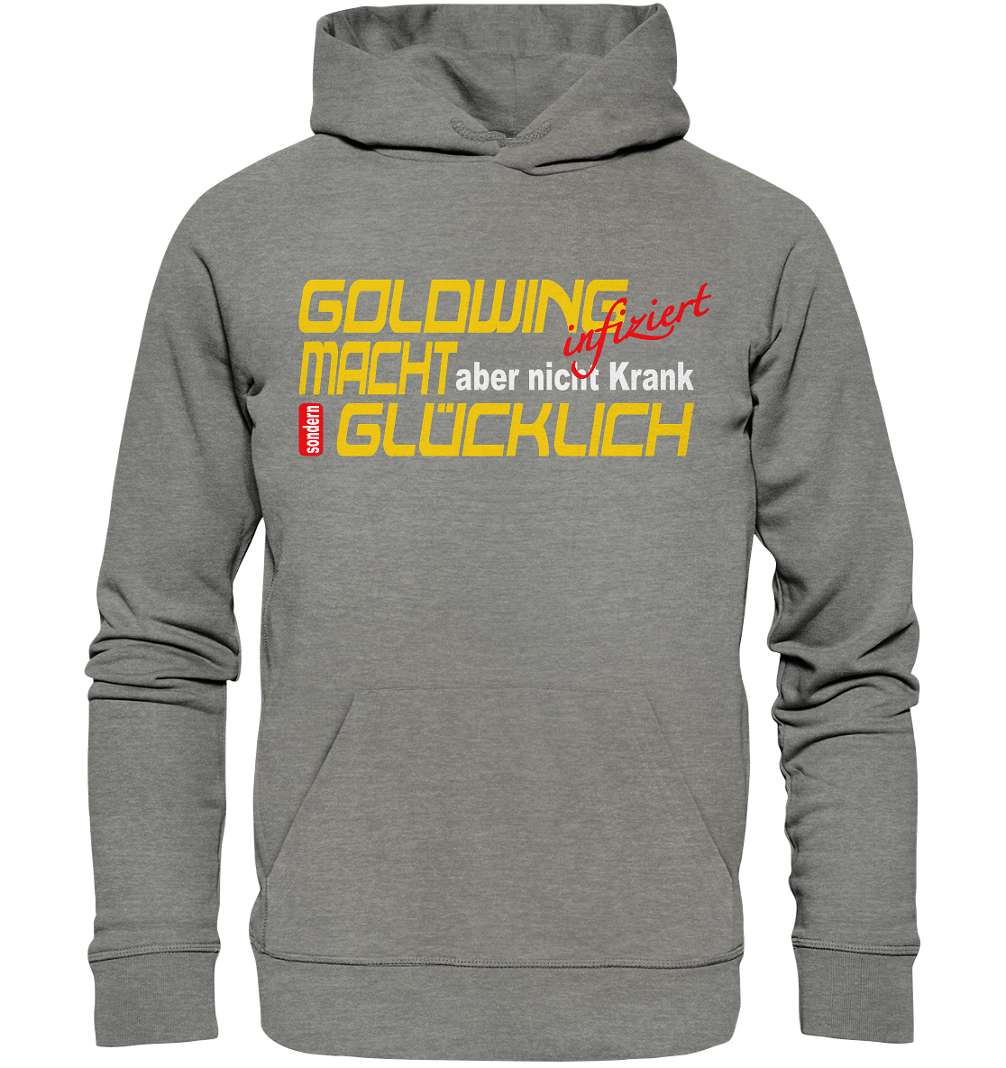 Goldwing macht Glücklich - Organic Hoodie