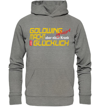 Goldwing macht Glücklich - Organic Hoodie