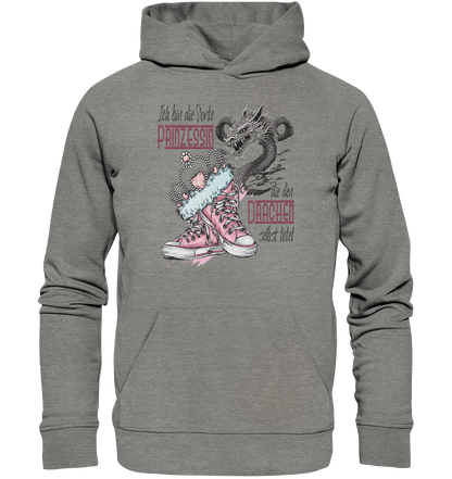 Prinzessin - die den Drachen selbst tötet - Organic Hoodie