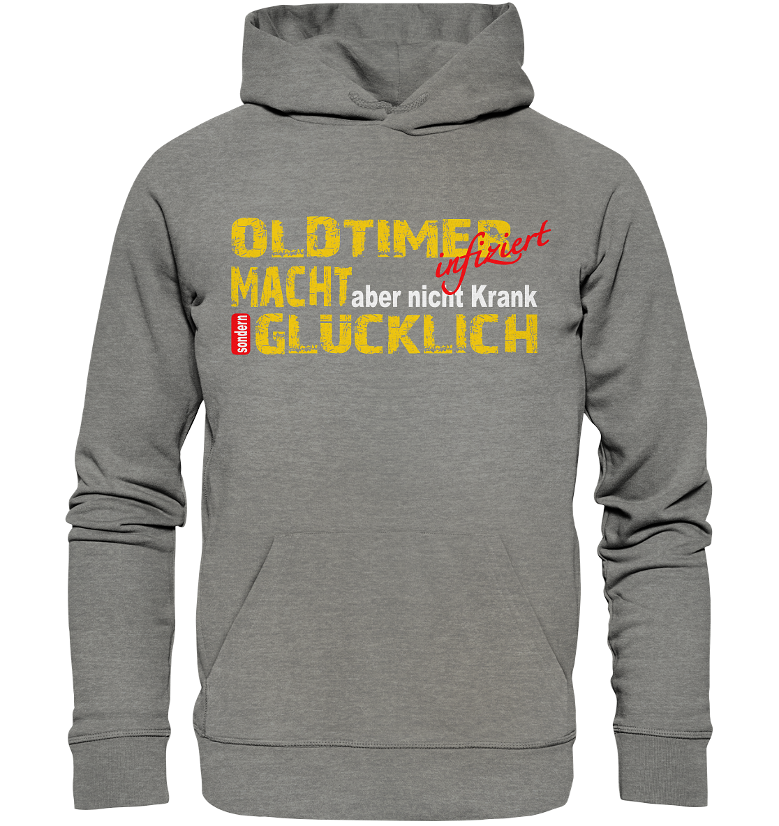 Oldtimer macht Glücklich - Organic Hoodie