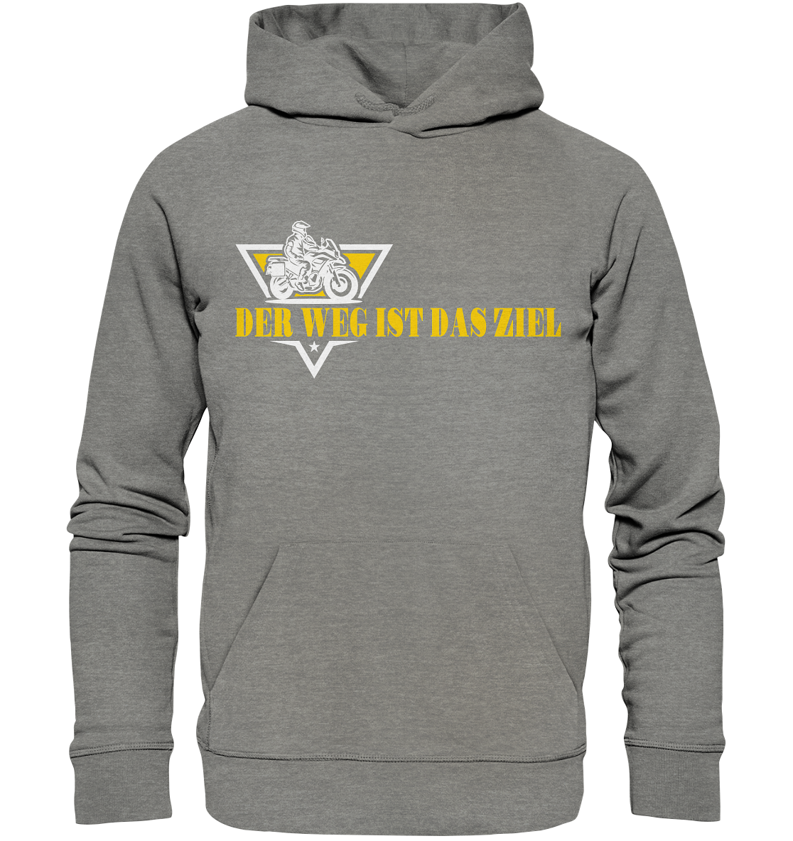 Der Weg ist das Ziel - Spruch für Biker - Organic Hoodie
