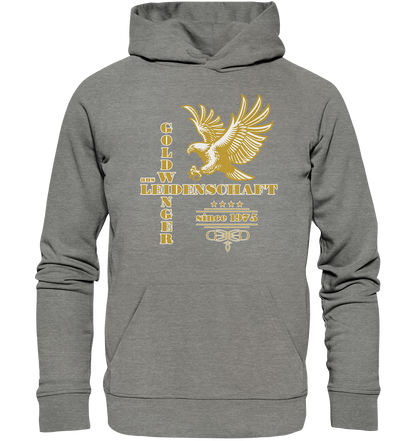 Goldwinger aus Leidenschaft seit 1975 - Organic Hoodie