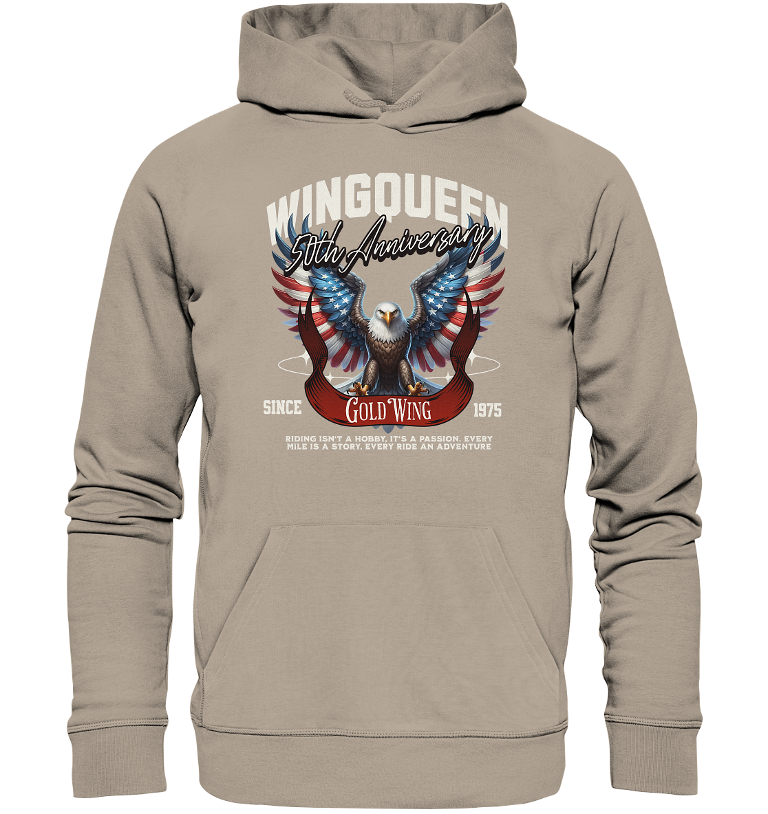 Goldwing Wing Queen 50 Jubiläum 1975 - Organic Hoodie