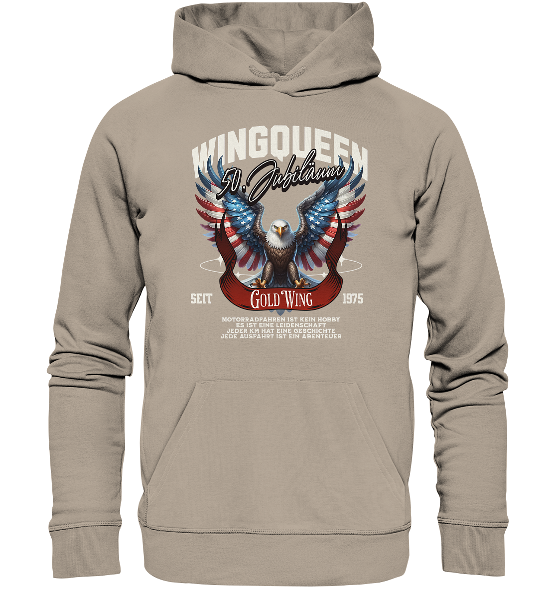 Goldwing Wing Queen 50 Jubiläum 1975 DE - Organic Hoodie