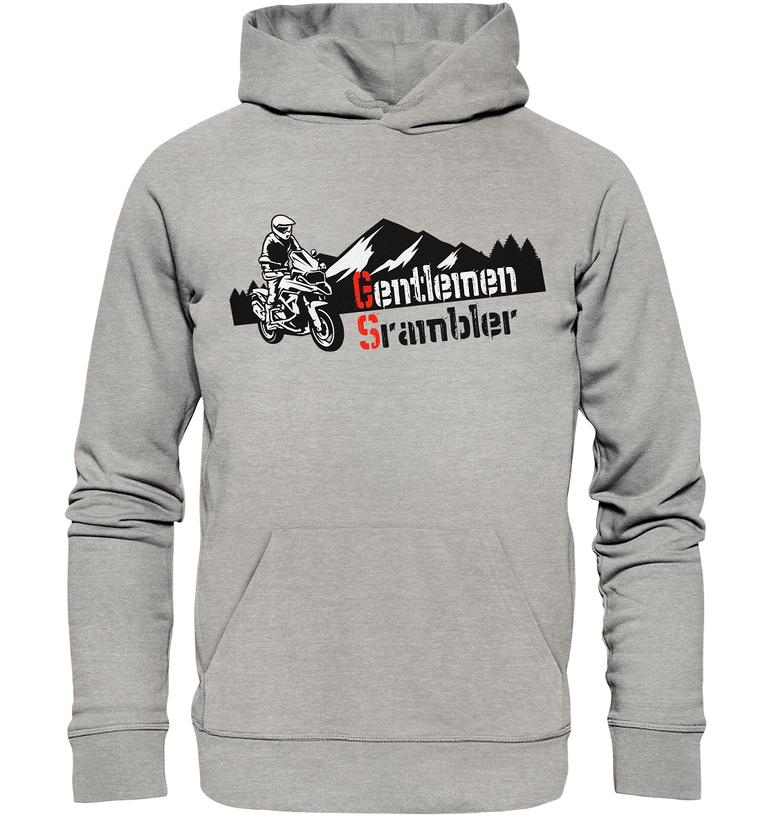 Gentlemen Scrambler - Abenteuer Biker - Organic Hoodie