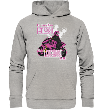 Frauenpower - Prinzessin mit Helm  - Organic Hoodie