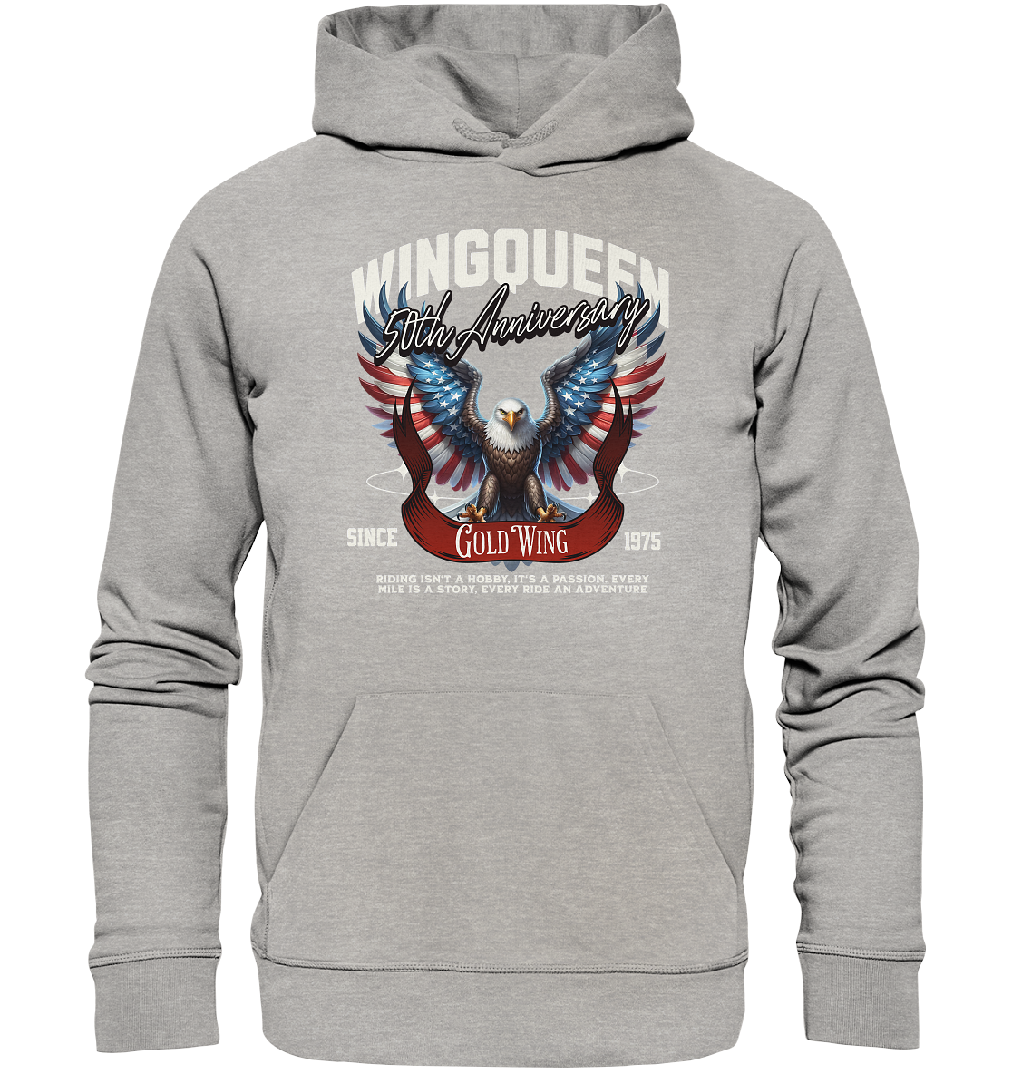 Goldwing Wing Queen 50 Jubiläum 1975 - Organic Hoodie
