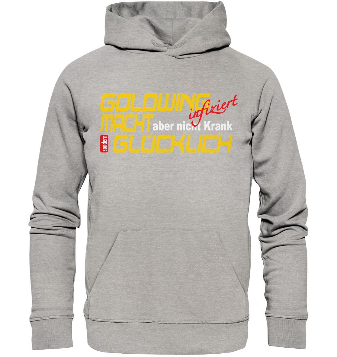 Goldwing macht Glücklich - Organic Hoodie