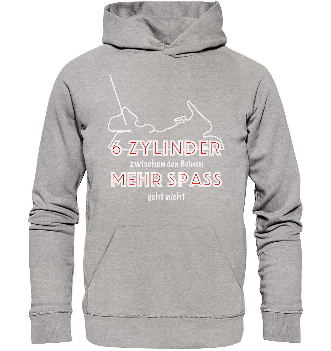 Goldwinger Spruch - 6 Zylinder - Organic Hoodie