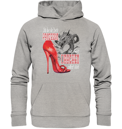 Prinzessin - die den Drachen tötet High Heel - Organic Hoodie