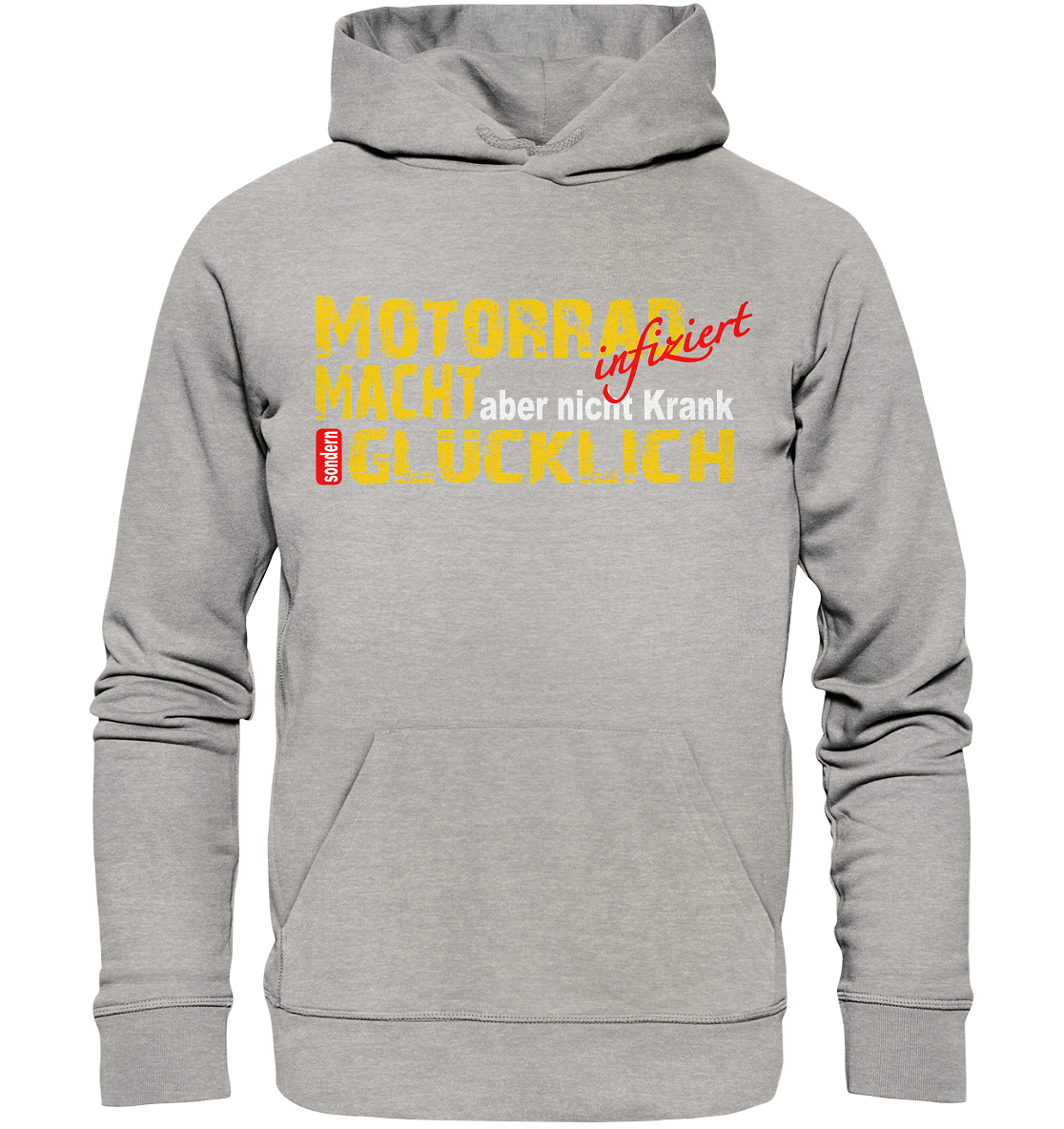 Motorrad macht Glücklich  - Organic Hoodie