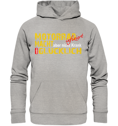 Motorrad macht Glücklich  - Organic Hoodie