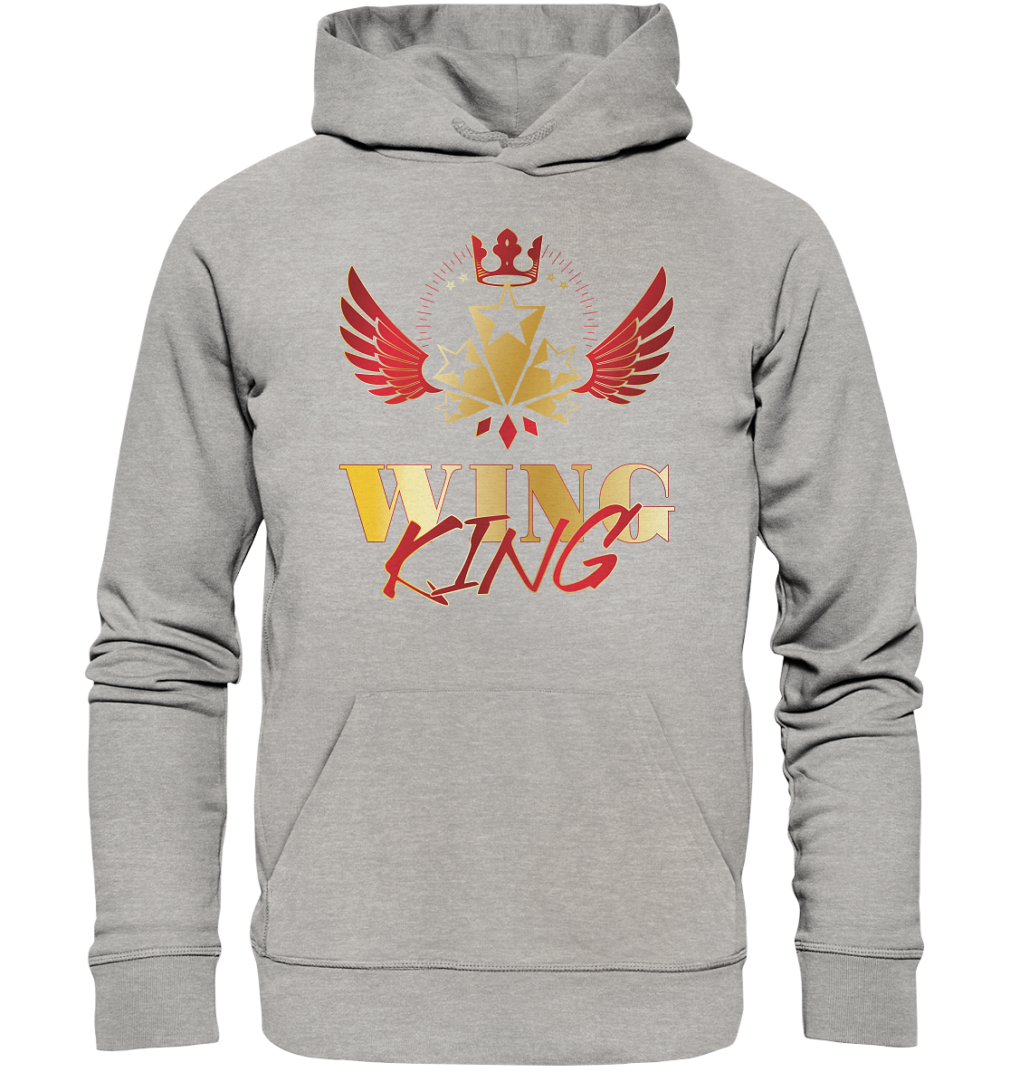 Goldwing - Wing King rot/gold - Organic Hoodie
