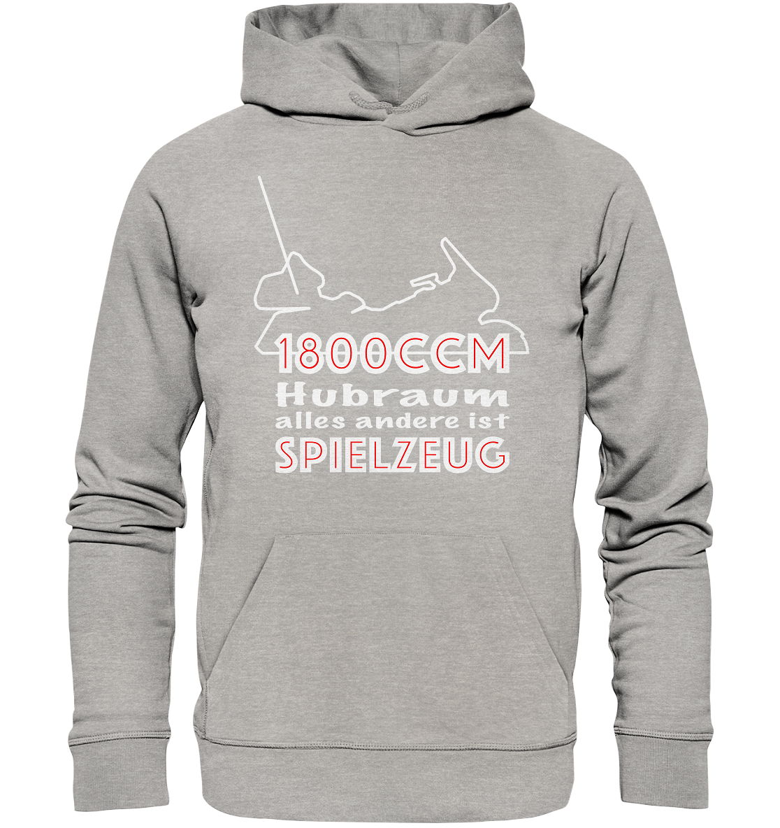 Goldwinger Spruch - 1800ccm Spielzeug - Organic Hoodie