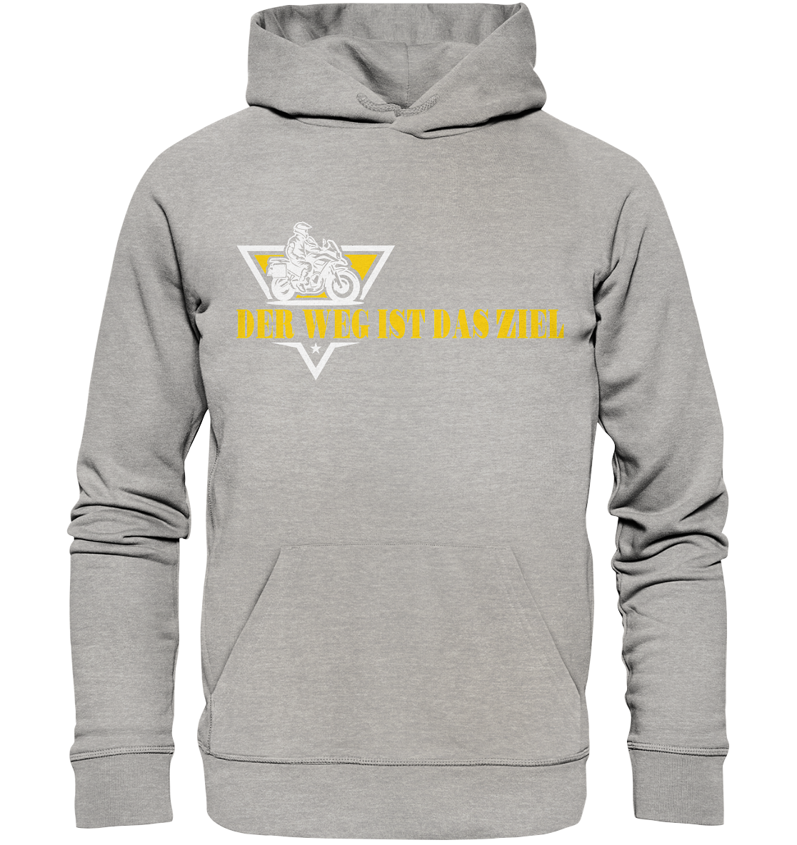 Der Weg ist das Ziel - Spruch für Biker - Organic Hoodie