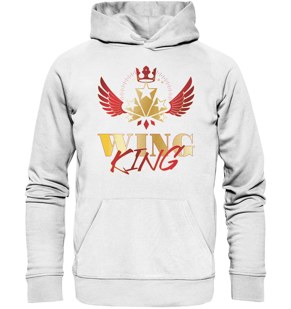Goldwing - Wing King rot/gold - Organic Hoodie