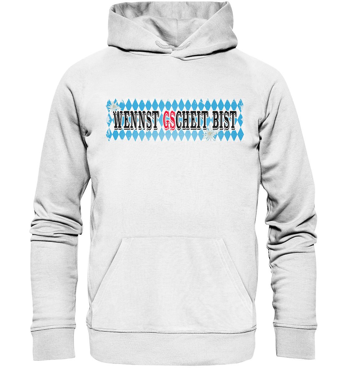 wennst GScheit bist - Spruch für bayrische Adventure Biker - Organic Hoodie