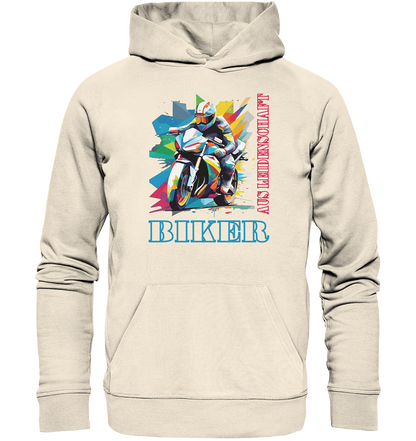 Biker aus Leidenschaft - Abstrakt  - Organic Hoodie