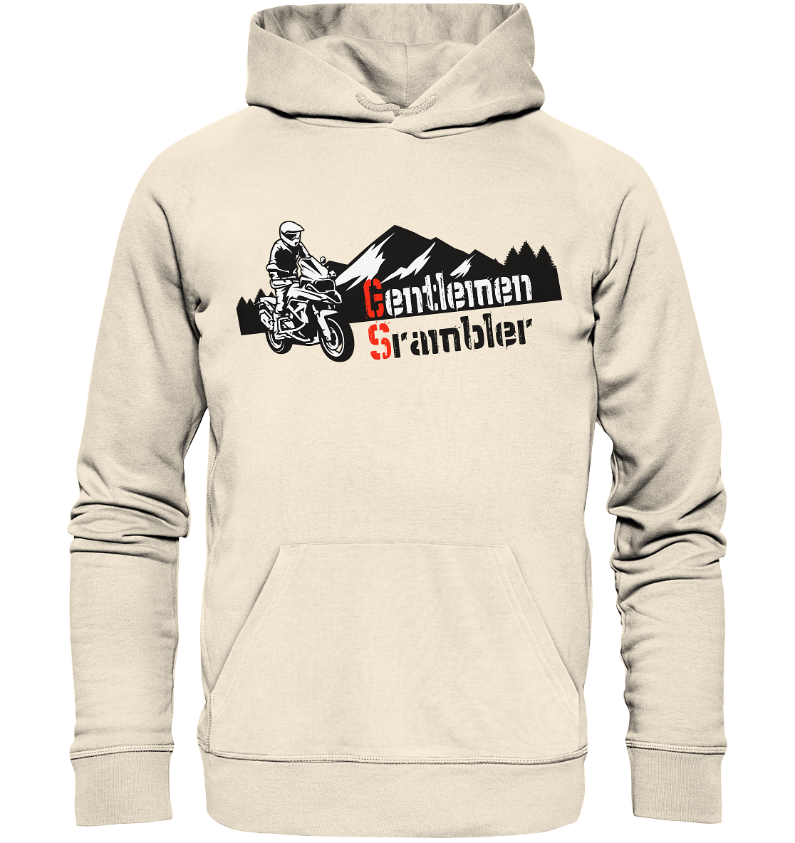 Gentlemen Scrambler - Abenteuer Biker - Organic Hoodie