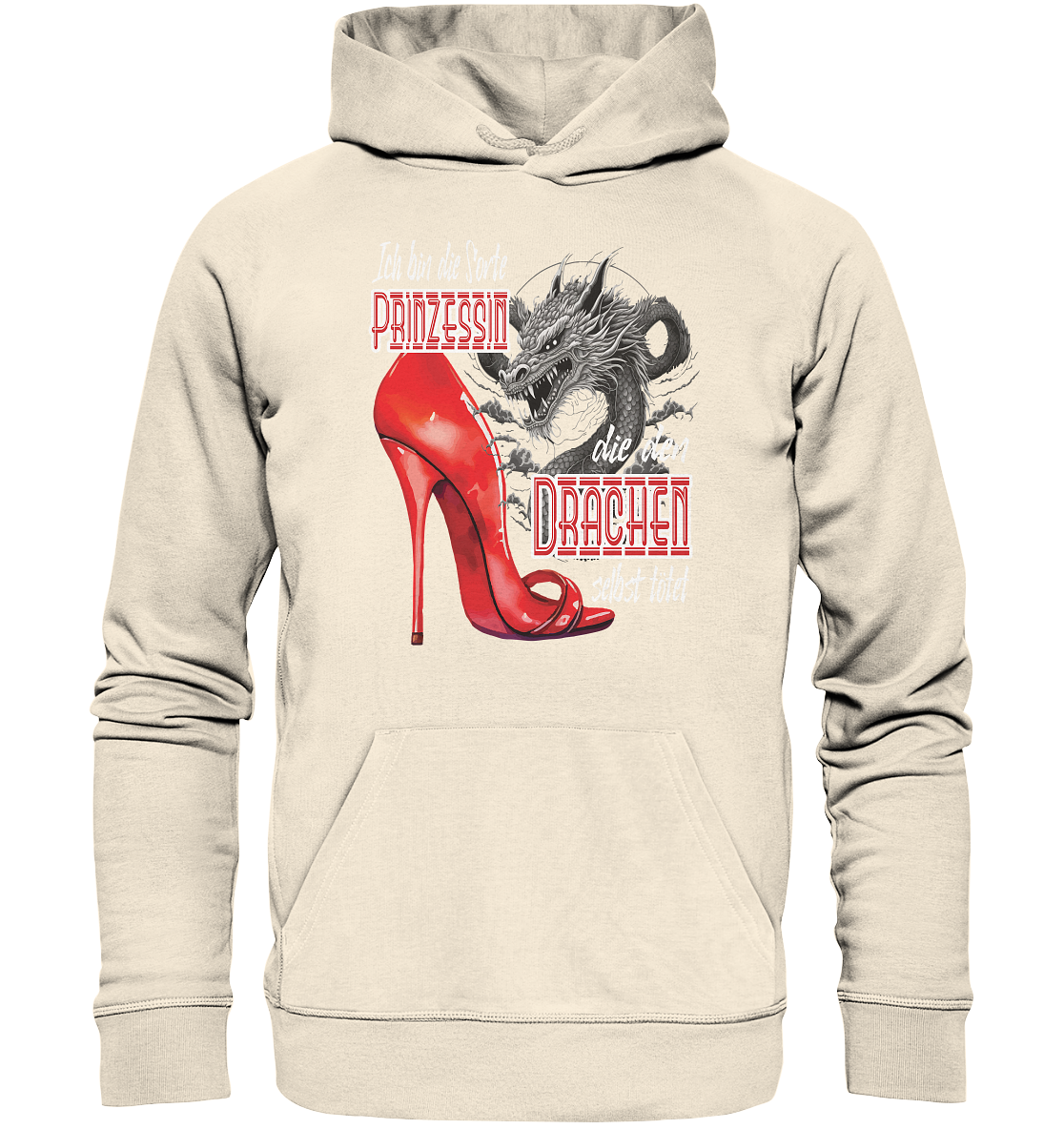 Prinzessin - die den Drachen tötet High Heel - Organic Hoodie