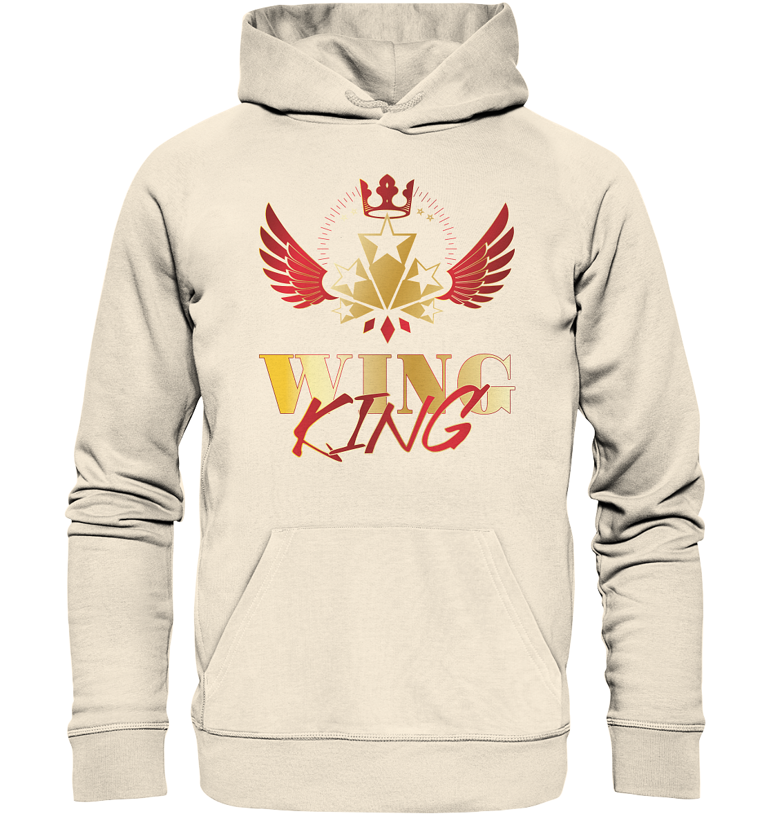 Goldwing - Wing King rot/gold - Organic Hoodie
