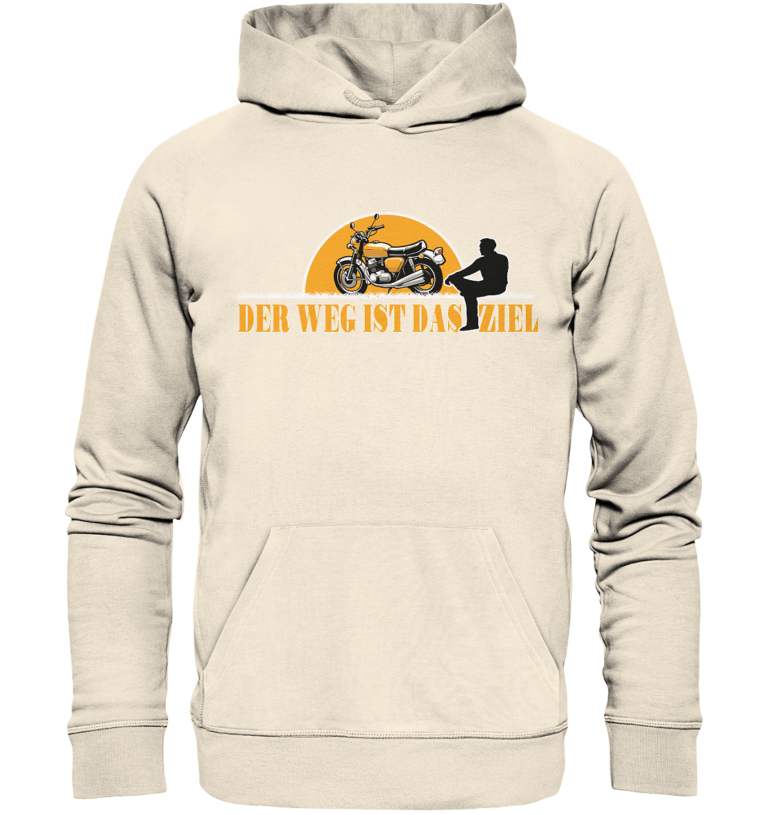 Der Weg ist das Ziel - Spruch für Biker - Organic Hoodie