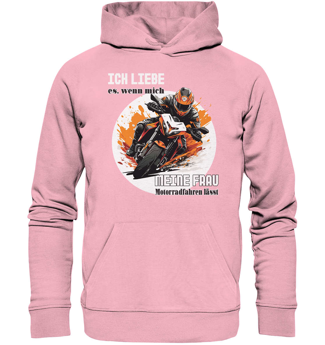 Ich liebe meine Frau - lustiger Biker Spruch  - Organic Hoodie