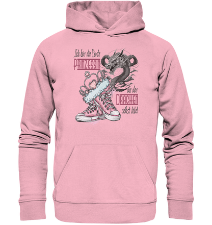 Prinzessin - die den Drachen selbst tötet - Organic Hoodie