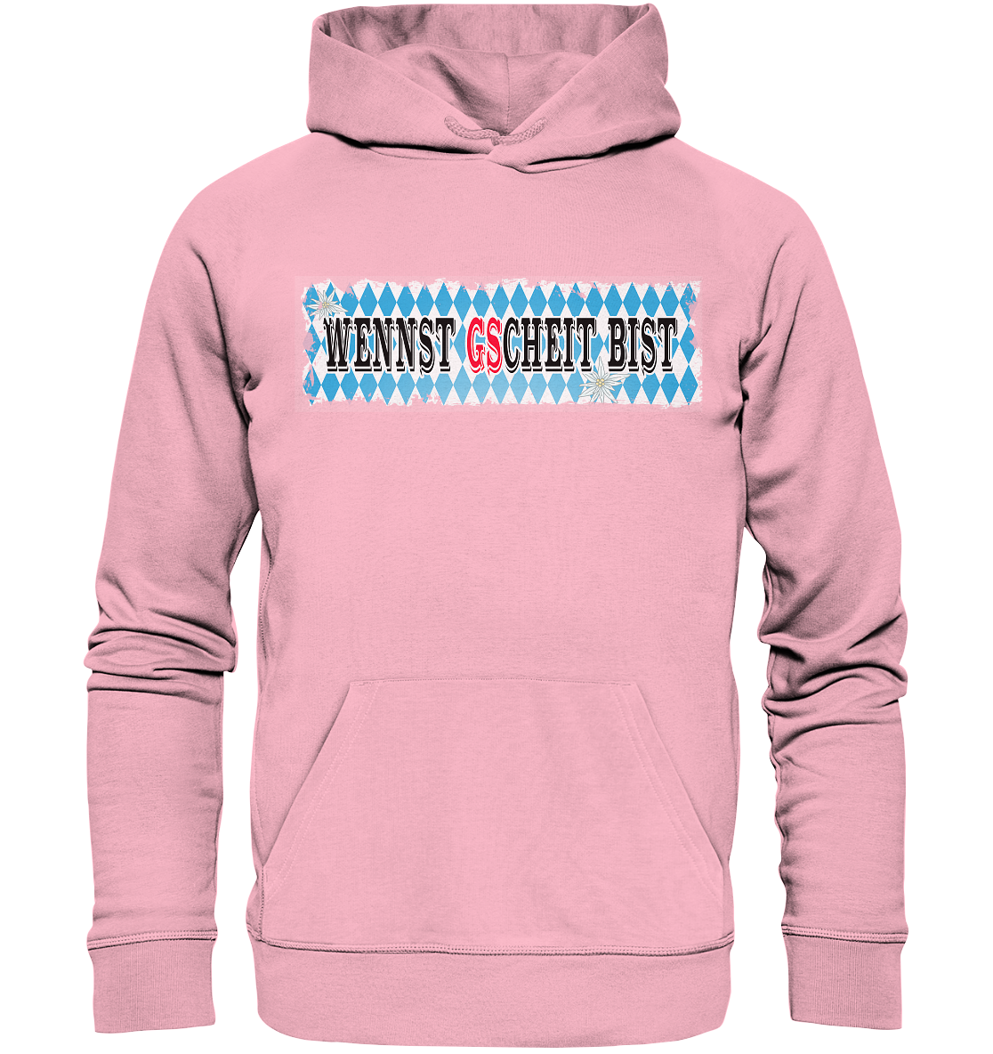 wennst GScheit bist - Spruch für bayrische Adventure Biker - Organic Hoodie