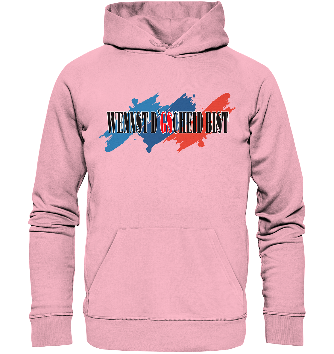wennst GScheit bist - Spruch für bayrische Adventure Biker 3-farbig - Organic Hoodie