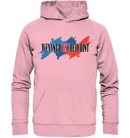 wennst GScheit bist - Spruch für bayrische Adventure Biker 3-farbig - Organic Hoodie