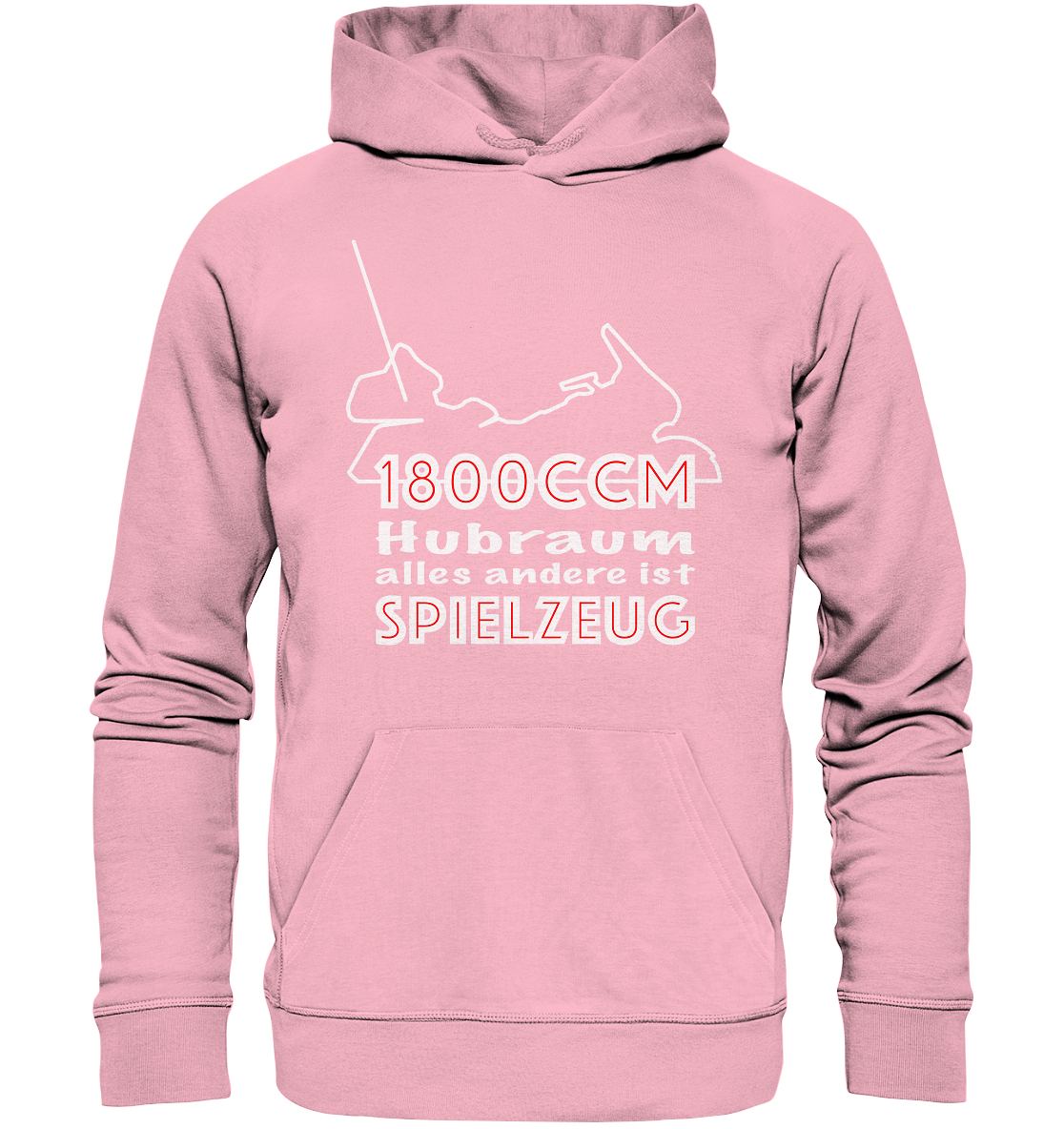 Goldwinger Spruch - 1800ccm Spielzeug - Organic Hoodie