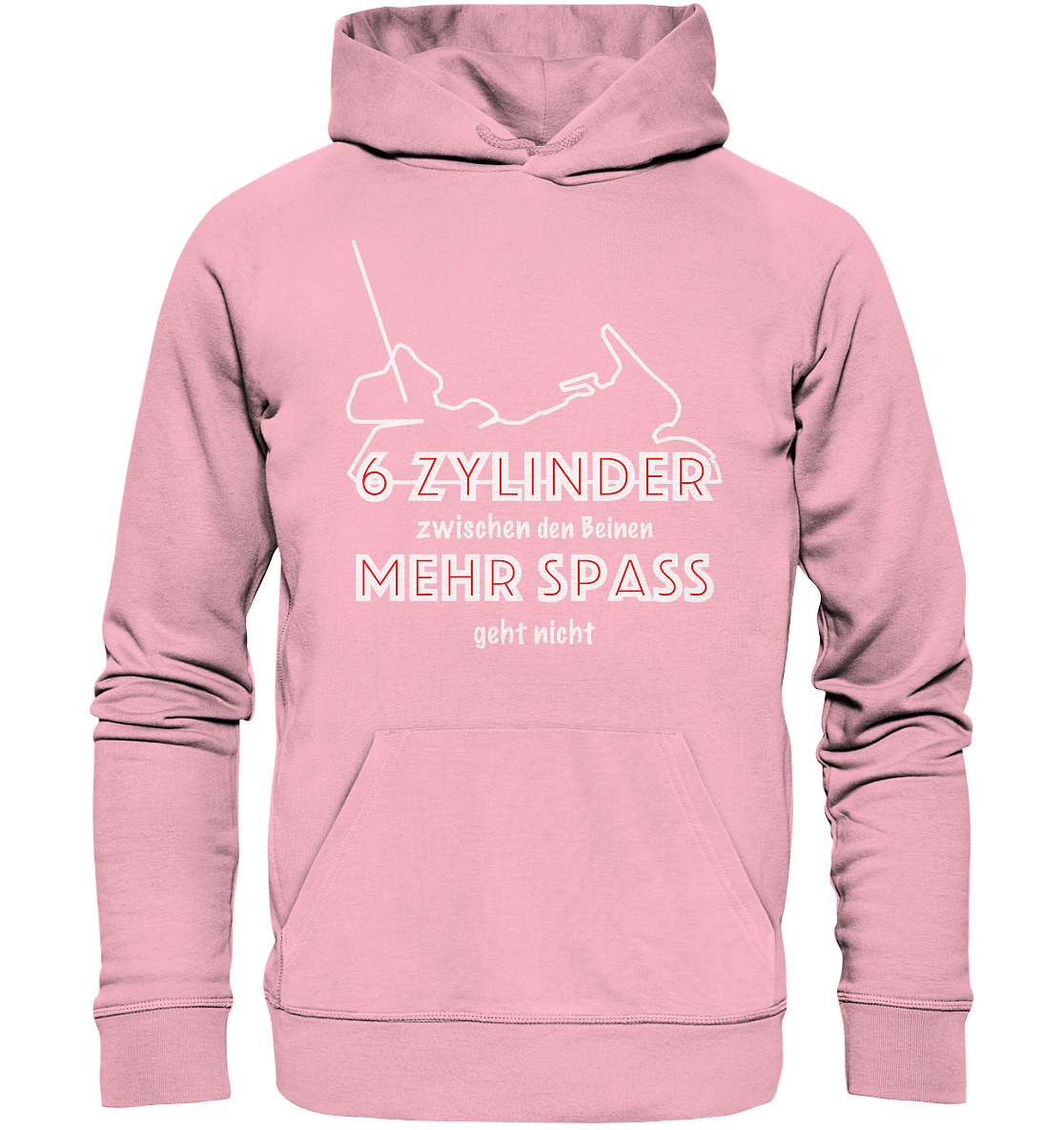 Goldwinger Spruch - 6 Zylinder - Organic Hoodie