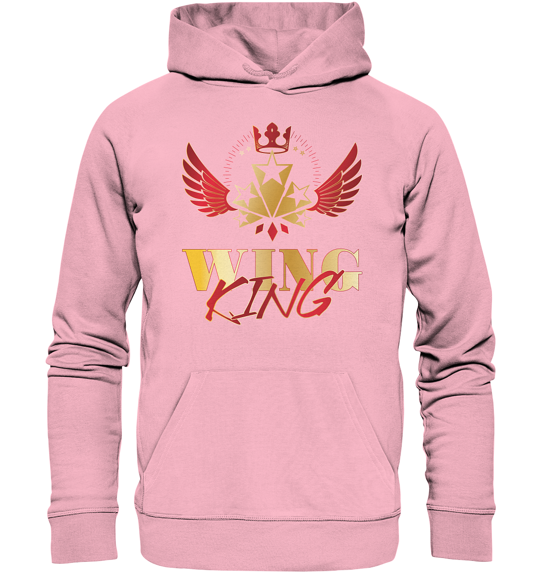 Goldwing - Wing King rot/gold - Organic Hoodie